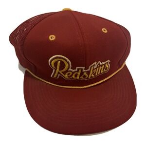 Washington Redskins NFL Adult Men's Hat Maroon Gold Vintage Mesh Trucker Cap